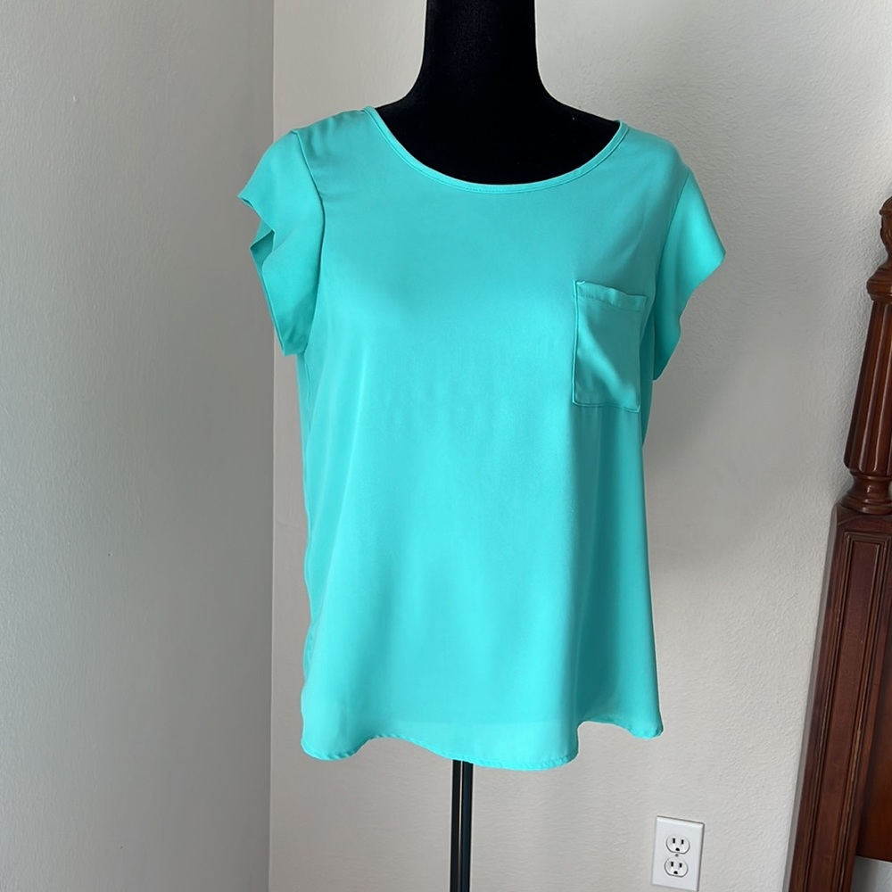 Sweet Rain Teal Top - Juniors Large